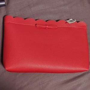 Makeup bag with sample products